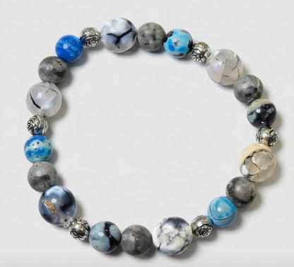 Blue Fire Agate/ Dragon Vein Agate/ Labradorite