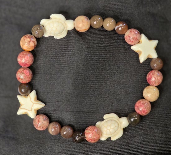 Fossil Coral/ Howlite/ Petrified Wood/ Turtle