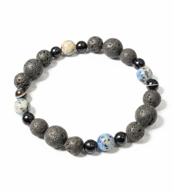 Black Agate/ K2 Jasper/ Lava Rock