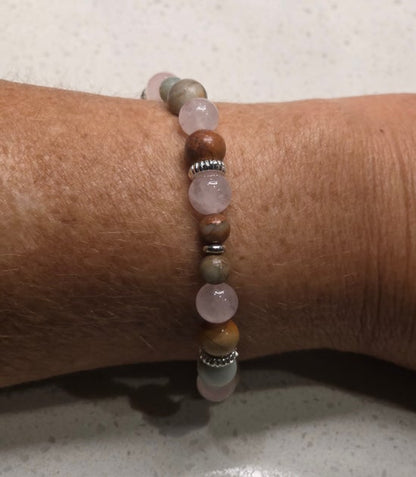 Aqua Terra Jasper/ Rose Quartz/B