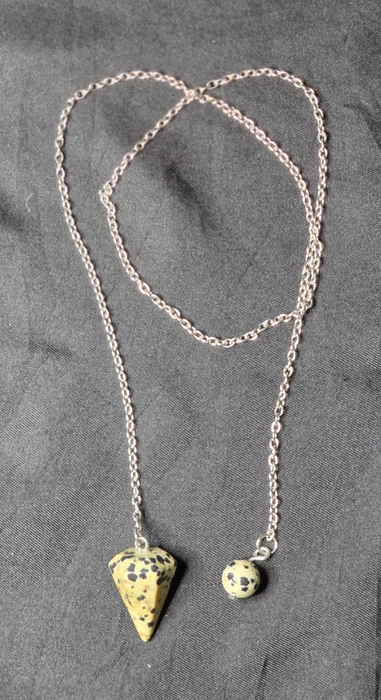 Dalmatian Jasper Pendulum