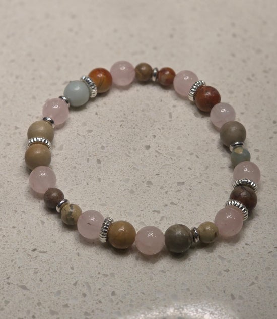 Aqua Terra Jasper/ Rose Quartz/B
