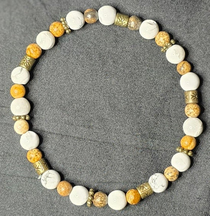 Howlite/ Picture Jasper