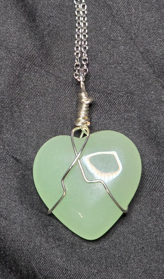 Jadeite Heart Necklace