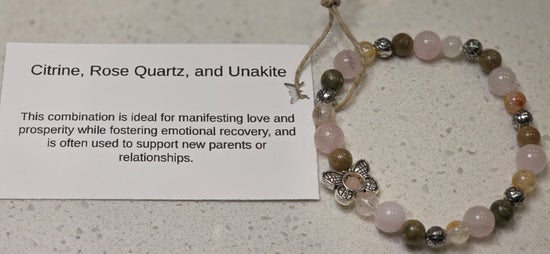 Citrine/ Rose Quartz/ Unakite