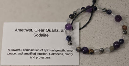 Amethyst/ Clear Quartz/ Sodalite