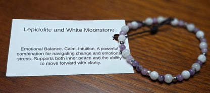 Lepidolite/ White Moonstone