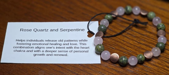 Rose Quartz/ Serpentine
