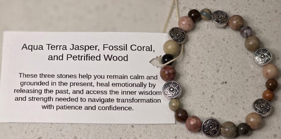 Aqua Terra Jasper/ Fossil Coral/ Petrified Wood