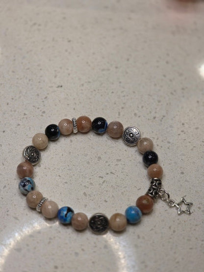 Blue Fire Agate/ Sunstone