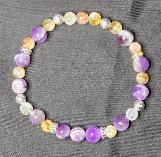 Chevron Amethyst/ Citrine