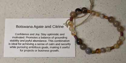 Botswana Agate/ Citrine