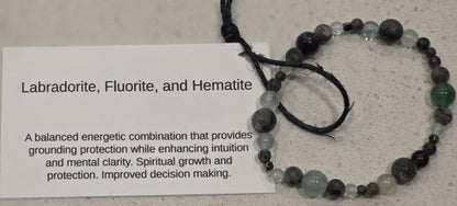 Fluorite/ Hematite/ Labradorite