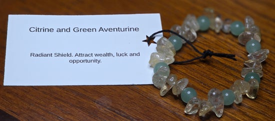 Citrine/ Green Aventurine