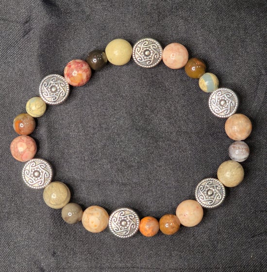 Aqua Terra Jasper/ Fossil Coral/ Petrified Wood