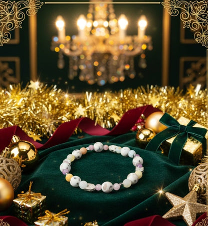 Amazonite/ Kiwi Jasper/ Lepidolite