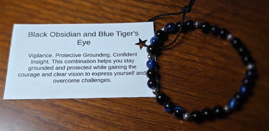 Black Obsidian/ Blue Tiger&