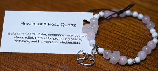 Howlite/ Rose Quartz
