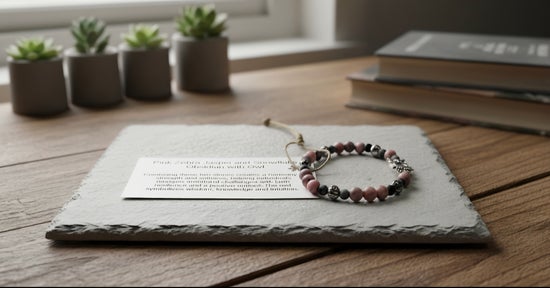 Pink Zebra Jasper/ Snowflake Obsidian/ Owl