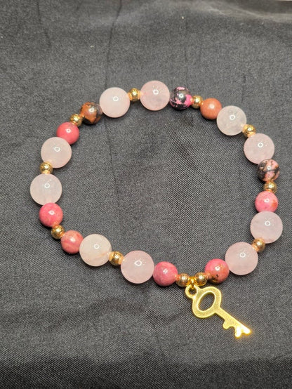 Rhodonite/ Rose Quartz/A