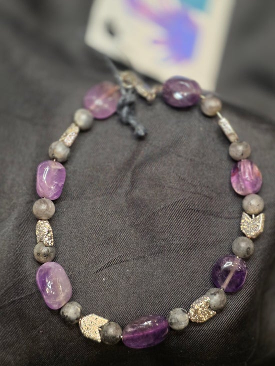 Amethyst/ Hematite/ Labradorite