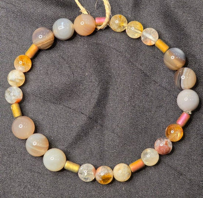 Botswana Agate/ Citrine
