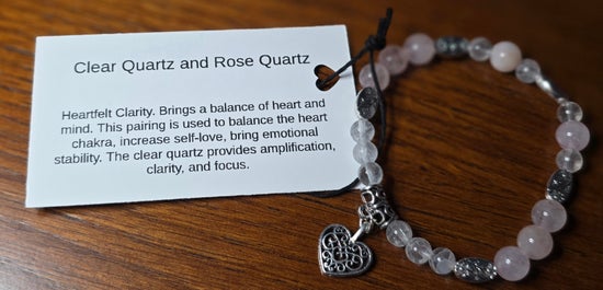Clear Quartz/ Rose Quartz