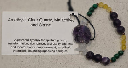 Amethyst/ Citrine/ Clear Quartz/ Malachite