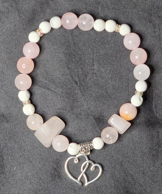 Howlite/ Rose Quartz
