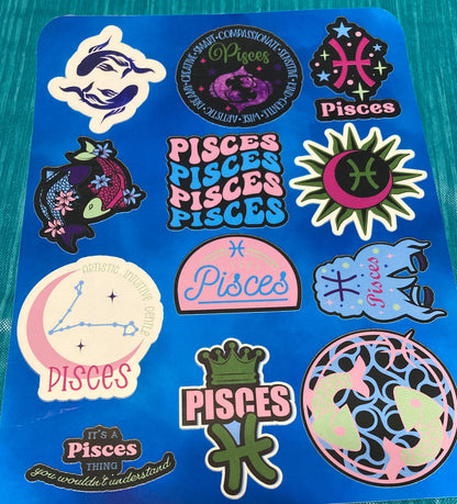 Handmade Astrological Sticker Packs