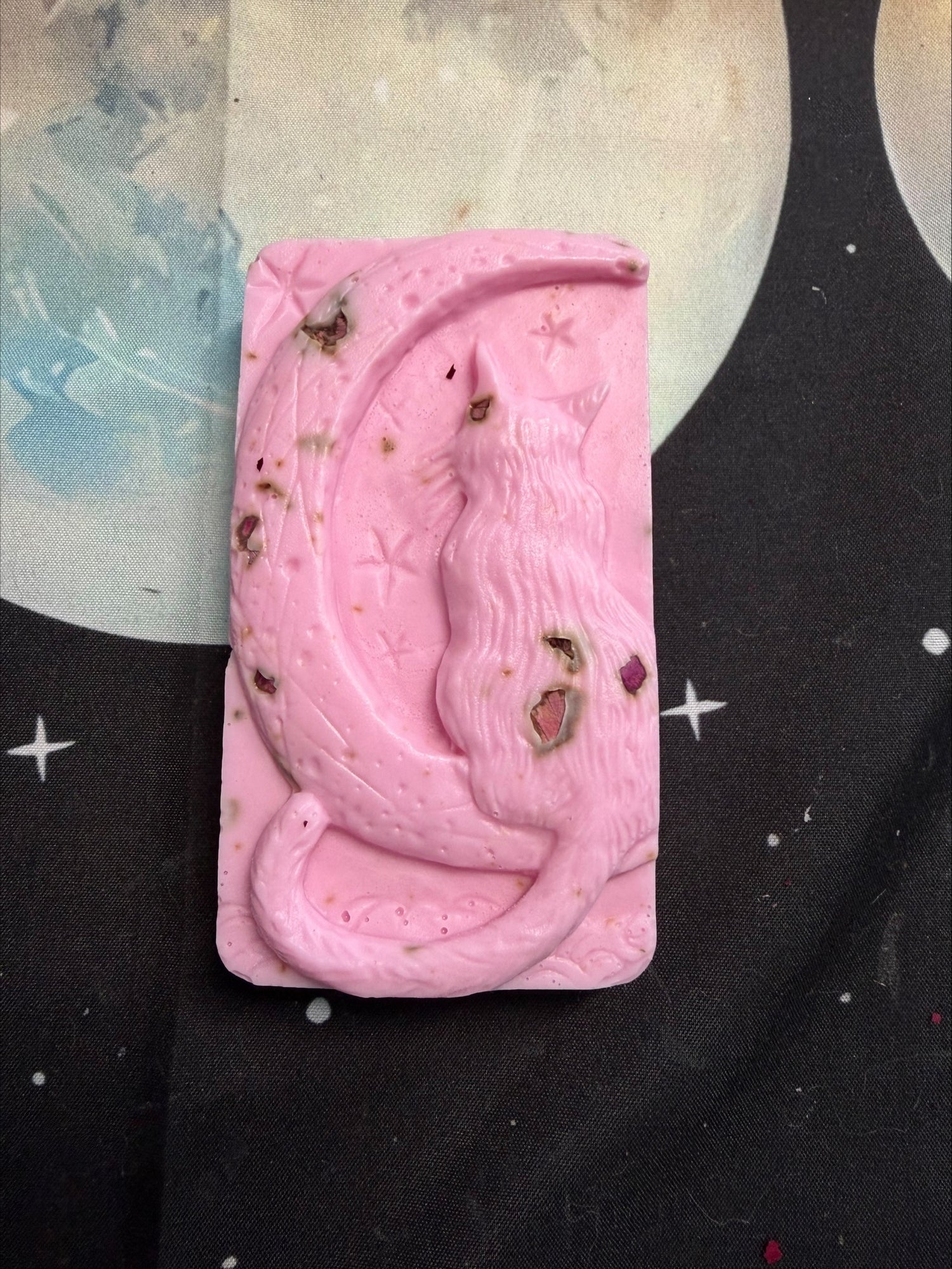 🌙 Rose Moon Cat Soap ✨