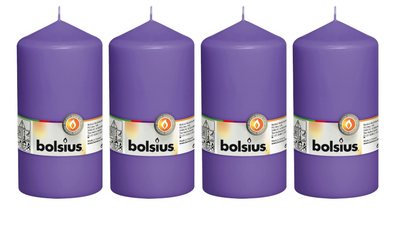 Purple Bolsius Pillar Candle