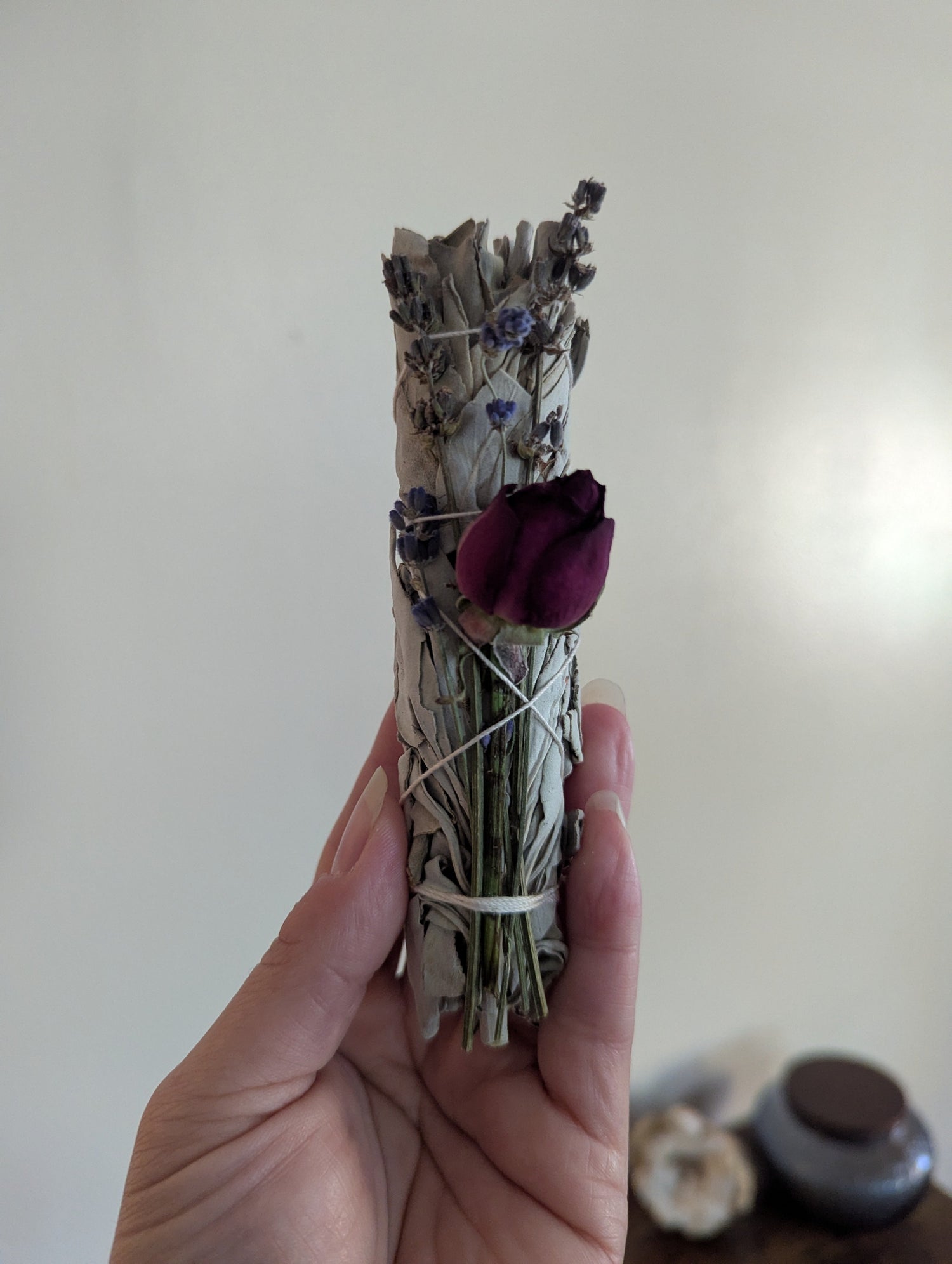 Sage Lavender Rose Smudge Bundle | Aura Cleansing Ritual