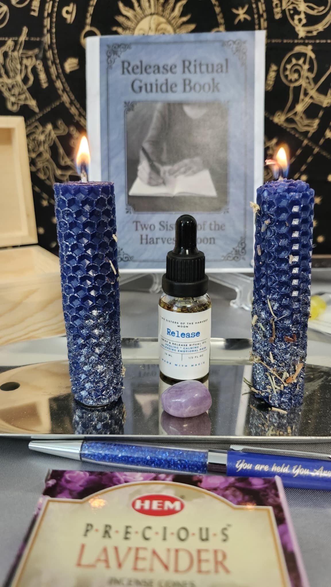 Grief, Past Hurt &amp; Guilt Release Ritual Kit - Healing Through Memory, Letting Go, and Emotional Softening