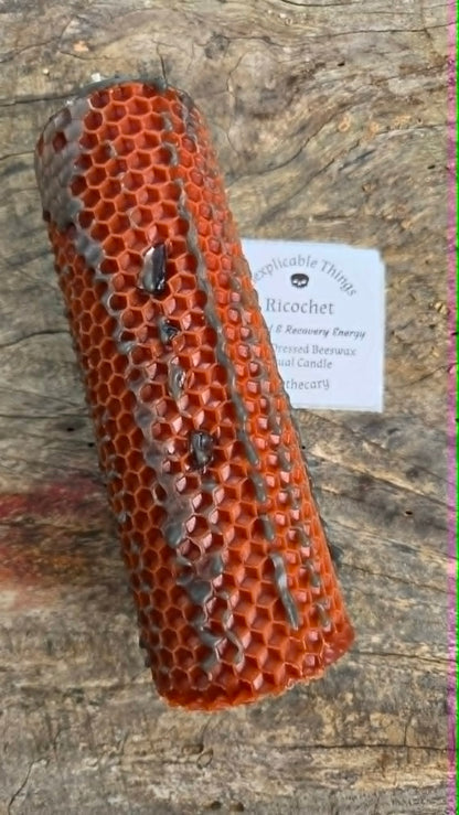 Richochet Beeswax Spell Candle - A Flame for Return, Reversal, and Sending Harm Back to Its Source