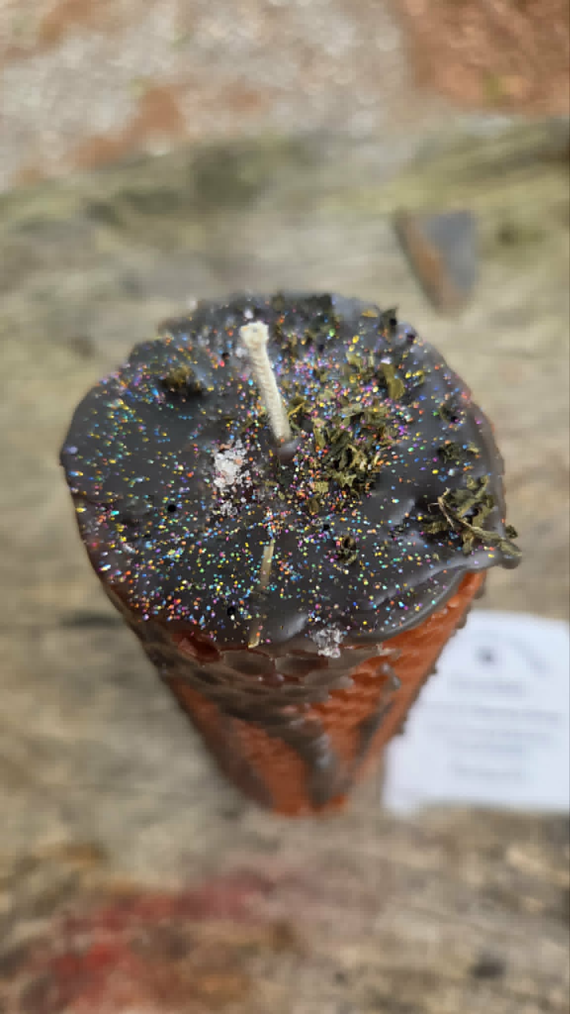 Richochet Beeswax Spell Candle - A Flame for Return, Reversal, and Sending Harm Back to Its Source