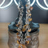 Tigers Eye chip bracelet, approximately 8in, with stainless steel chain and natural brown-gold stones.