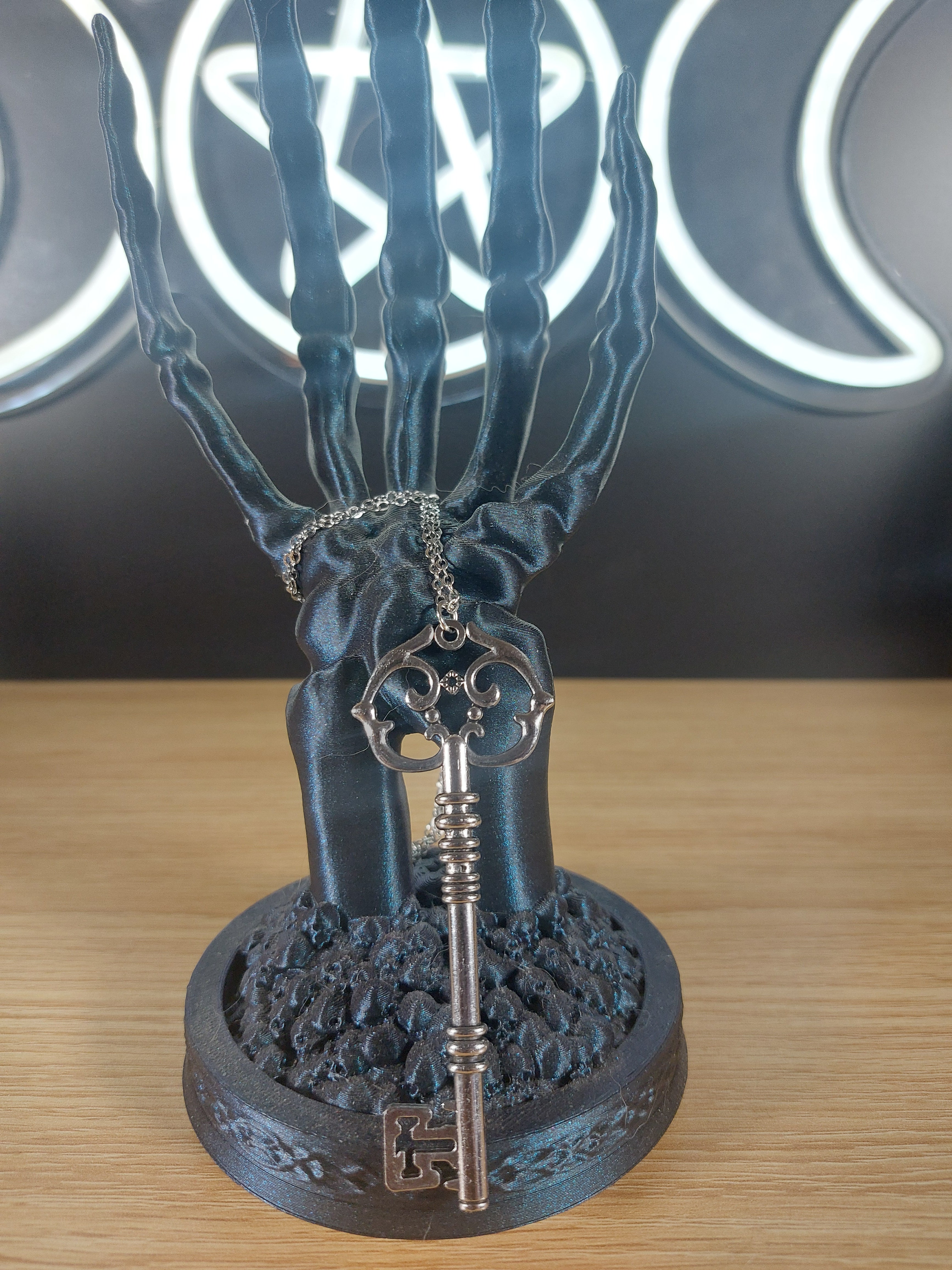 Silver Skeleton Key Necklace
