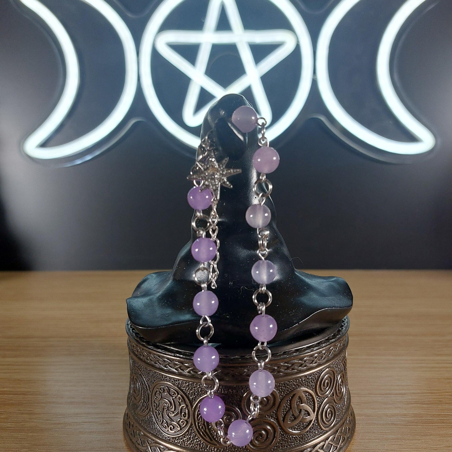 Violet Chalecdony Crystal Bracelet 1118 MARKETS &amp; EVENTS