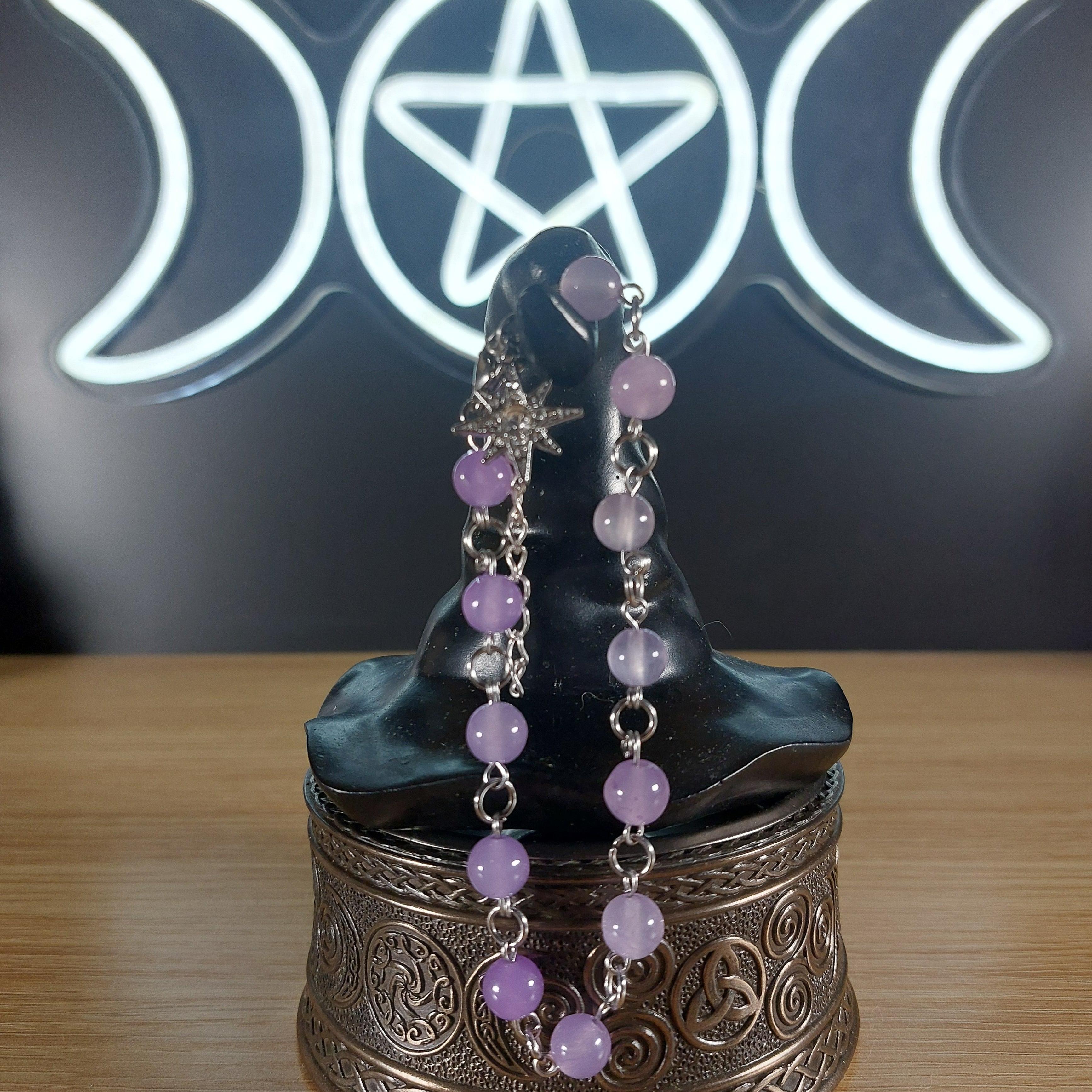 Violet Chalecdony Crystal Bracelet 1118 MARKETS &amp; EVENTS