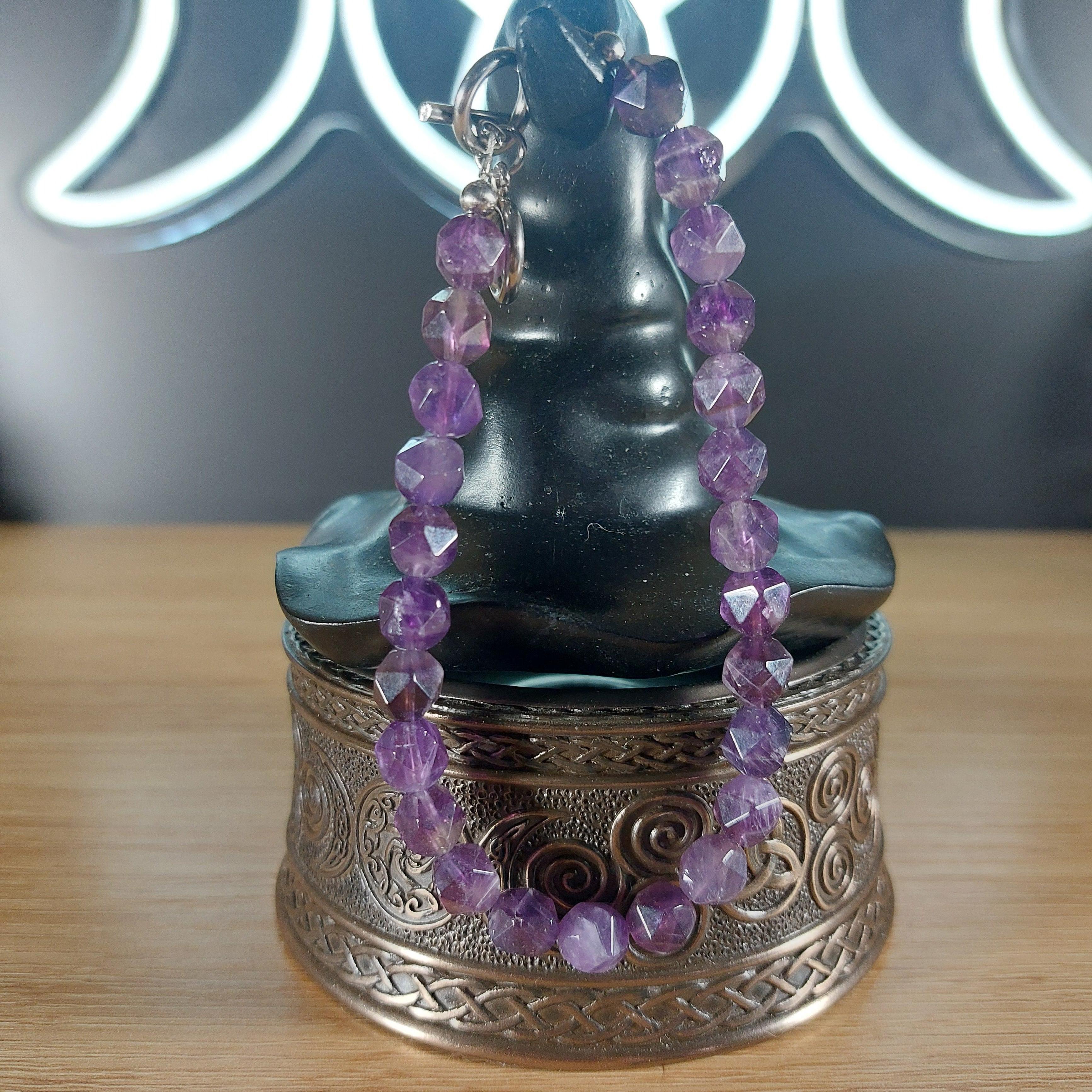Amethyst Faceted Crystal Bracelet 1118 MARKETS &amp; EVENTS