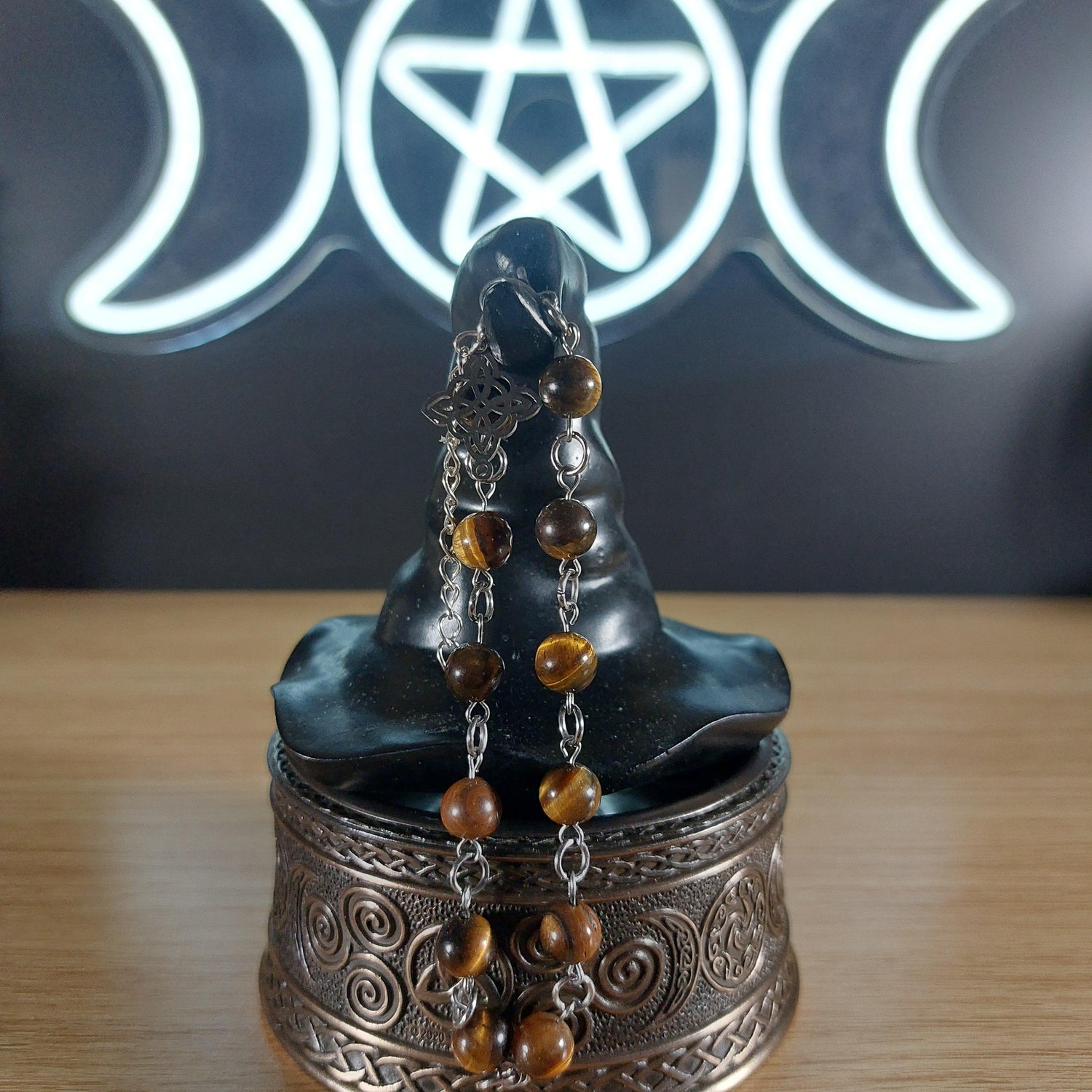 Tigers Eye Crystal Beaded Bracelet 1118 MARKETS &amp; EVENTS