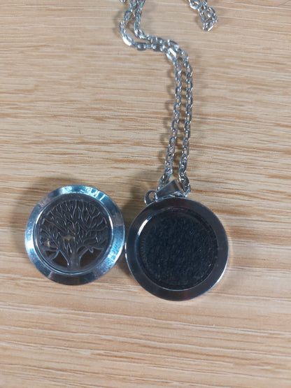 Stainless Steel Tree of Life Deffusion Necklace