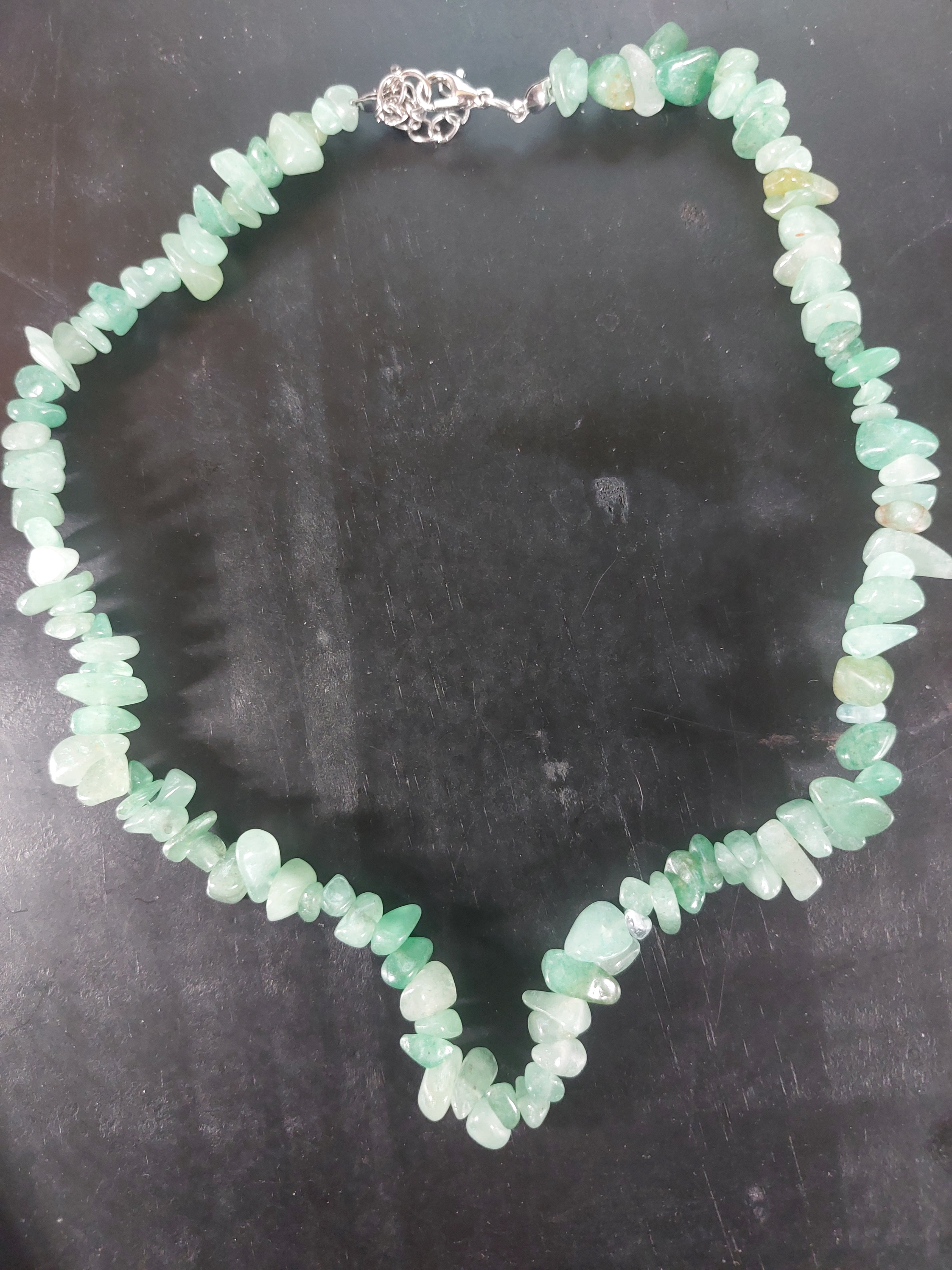 Green Aventurine Chip Necklace
