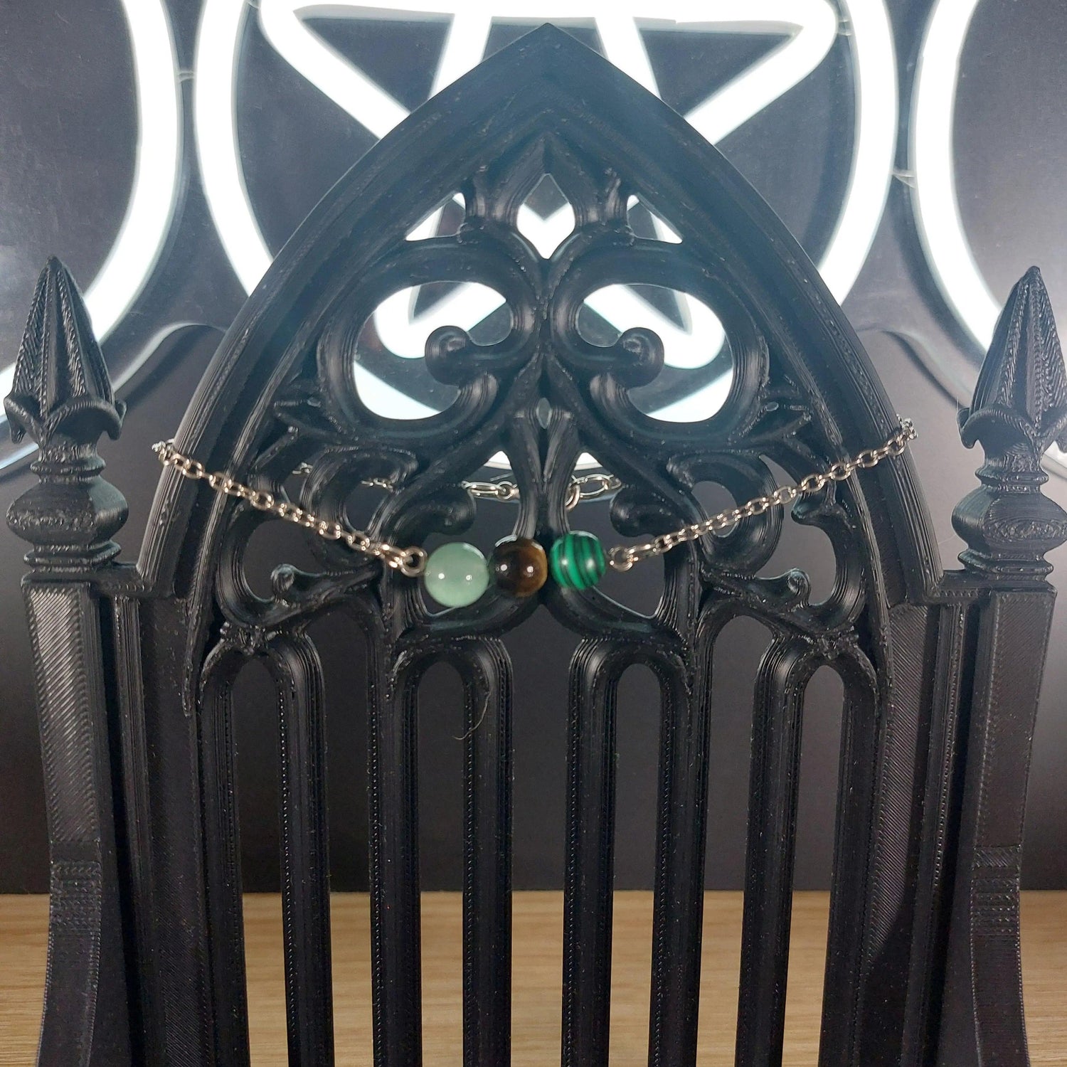 Taurus Power Stones Bracelet with green aventurine, tiger&