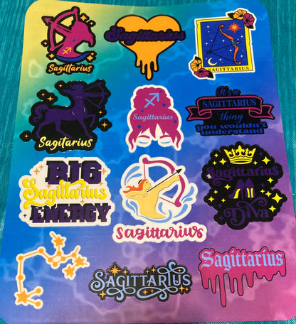 Handmade Astrological Sticker Packs