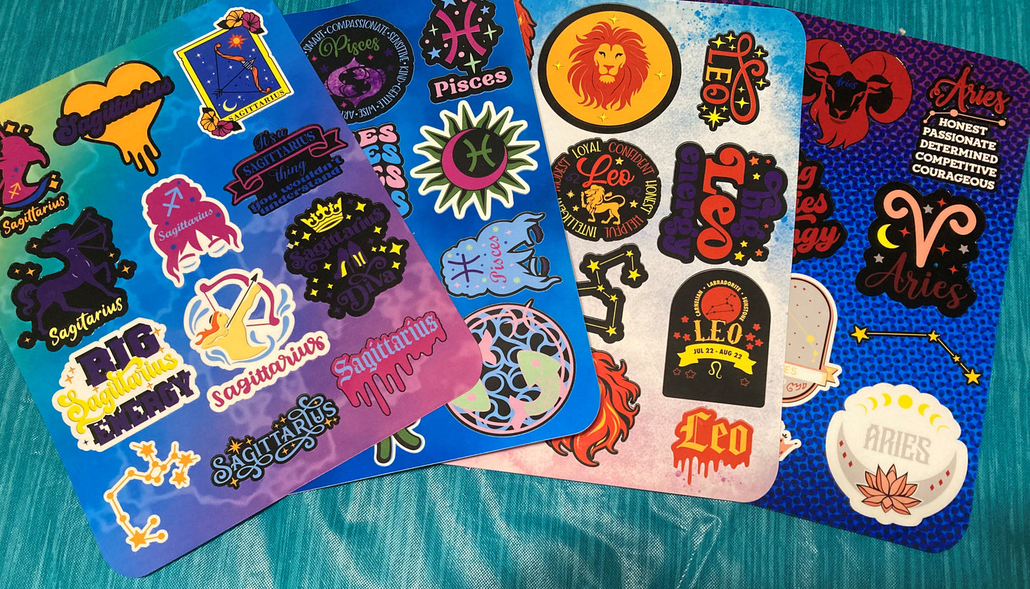 Handmade Astrological Sticker Packs