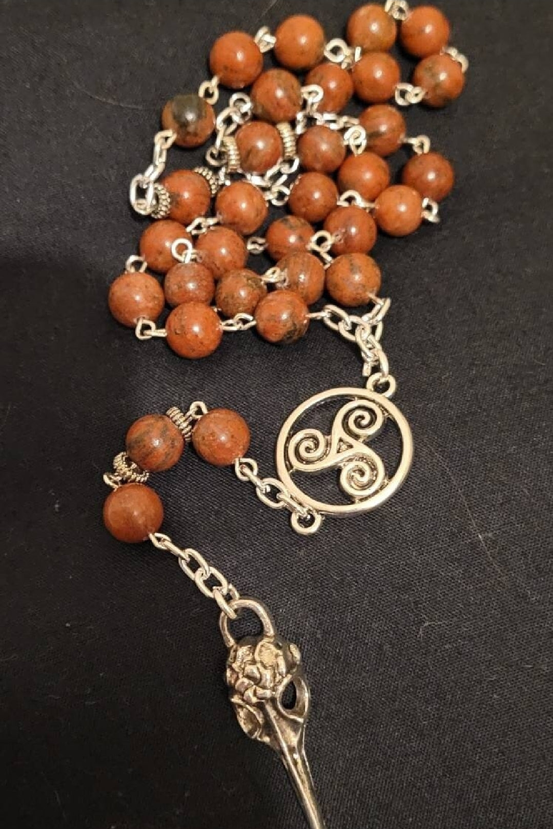 Stone Morrigan Rosary