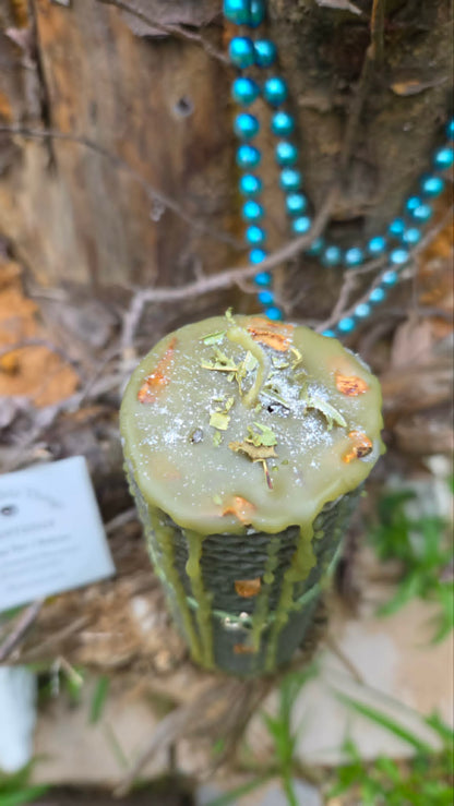 Severance Beeswax Spell Candle -  A Flame for Release, Separation, and the Ending of Unhealthy Attachments