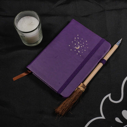 Witch’s Broom Pen &amp; Mini Grimoire kit for Spellcasting, Journaling by Candlelight